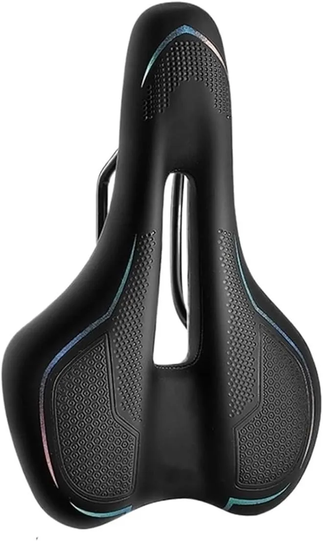 Bike Bicycle Saddle Rail Hollow Breathable Absorption Rainproof Soft Comfortable Sponge Casual Road Cycling Fit for Seat