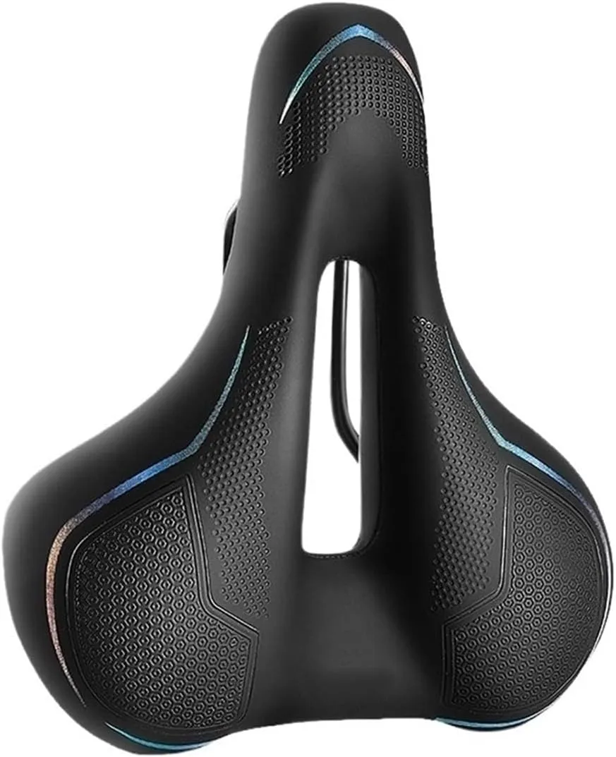 Bike Bicycle Saddle Rail Hollow Breathable Absorption Rainproof Soft Comfortable Sponge Casual Road Cycling Fit for Seat