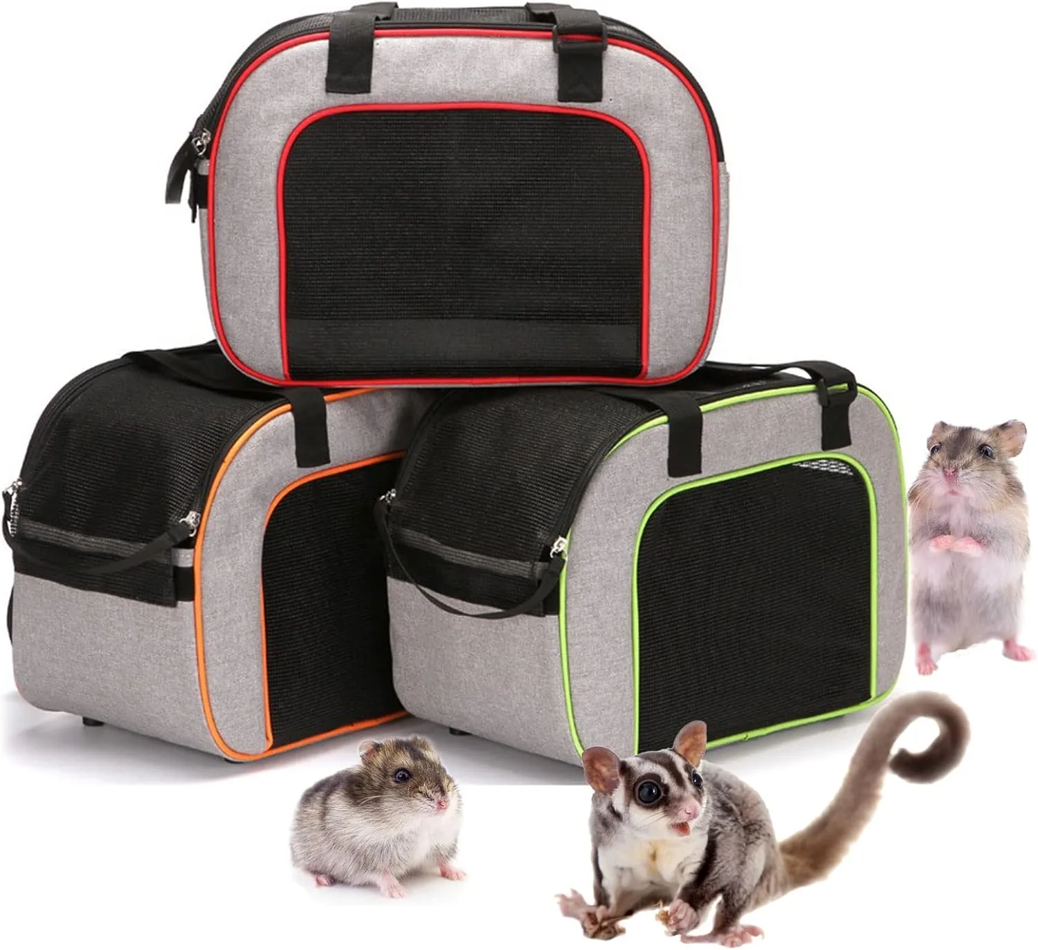 Bird for Carrier Hamster Travel Bag Front & Top Good Ventilation for Squirrels Hedgehogs Chinchillas Sugar Gliders
