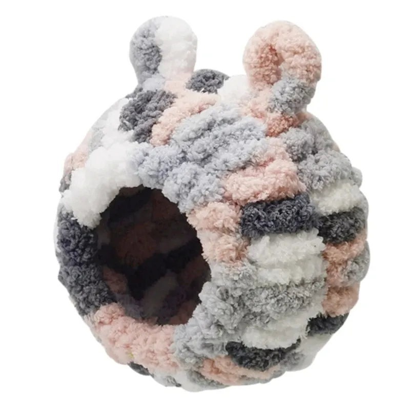 Birds Nest Parrots Plush Nest Hanging Tree House for Small Birds Pet Portable Bird Screw Fixed Nest Perch Bed Bird Toy