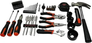 BLACK DECKER 65 Piece Home Repair Tool Set with Tool Bag