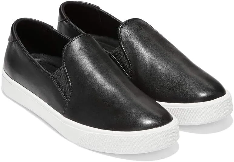 Black Haan Interactive Spectator Slip-On Leather/Optic Exclusive selection Cole 8 GrandPro 2.0 White
