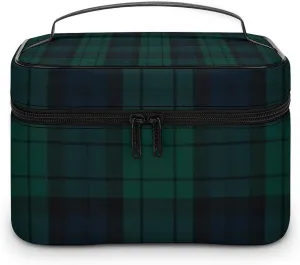 Black Watch Tartan Large Capacity Soft And High-value Practical Makeup And Wash Bag