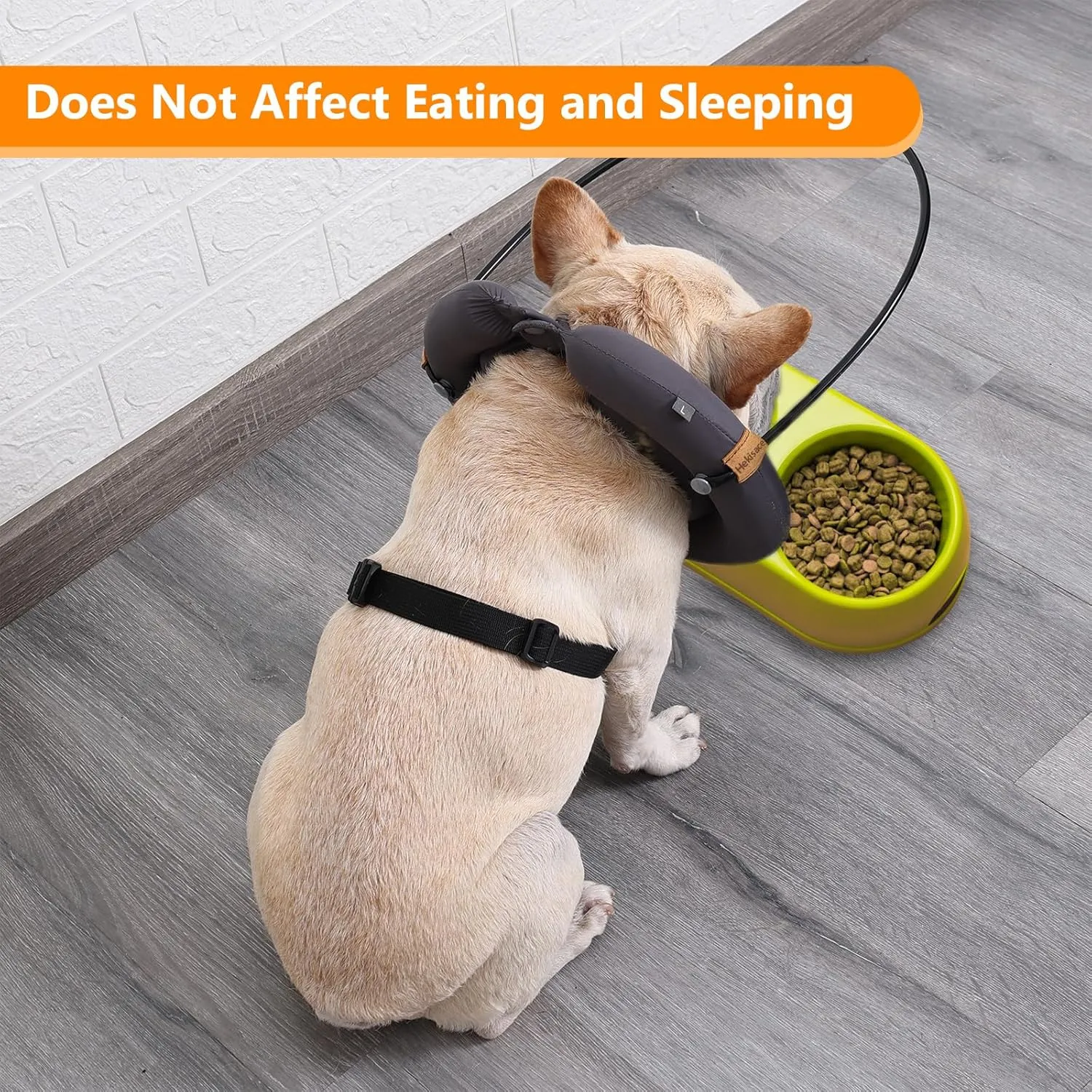Blind Dog Bumper,Hekisace Lightweight Collar Accessories for Blind Dog&Cat,Adjustable Guiding Device,Pet Bumper Collar Harness,Pet Anti-Collision Ring for Protective&Build Confidence.