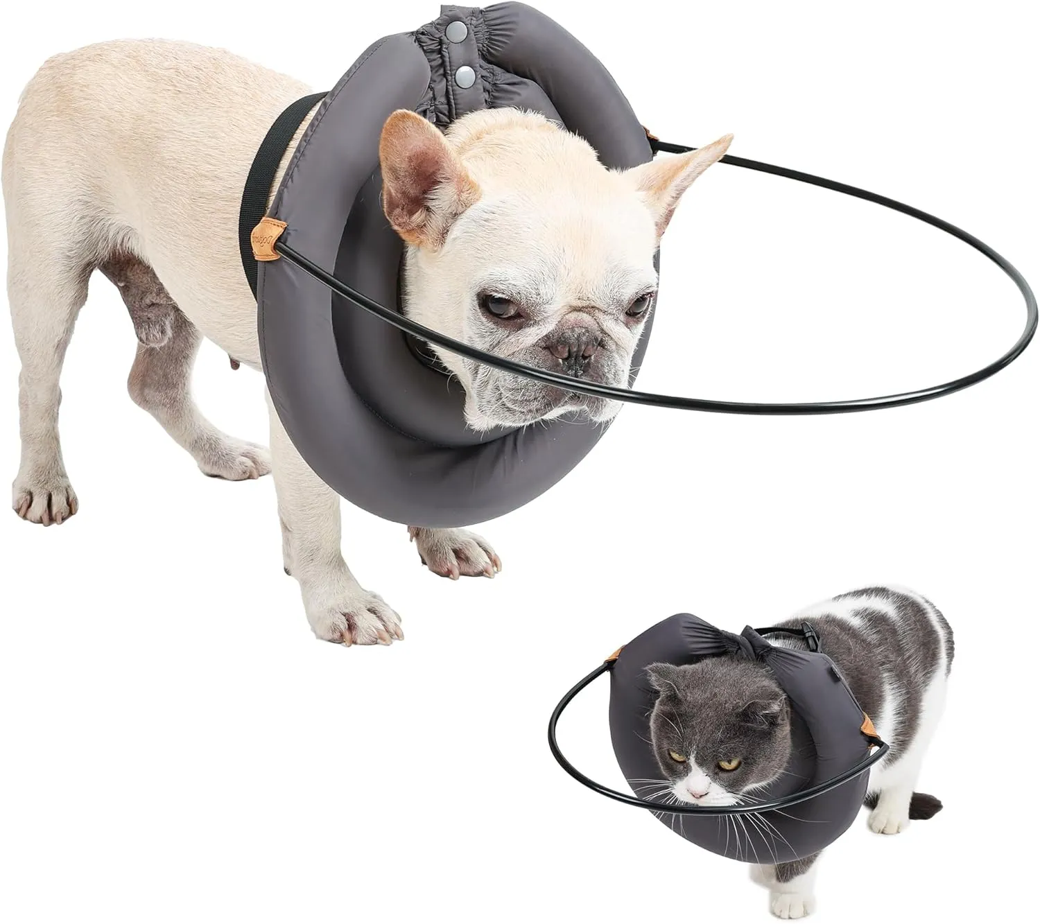 Blind Dog Bumper,Hekisace Lightweight Collar Accessories for Blind Dog&Cat,Adjustable Guiding Device,Pet Bumper Collar Harness,Pet Anti-Collision Ring for Protective&Build Confidence.