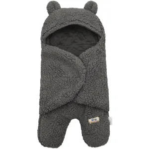 BlueSnail Newborn Receiving Blanket Baby Sleeping Wrap Swaddle 0-3 Months, 8-13 lbs (Gray)