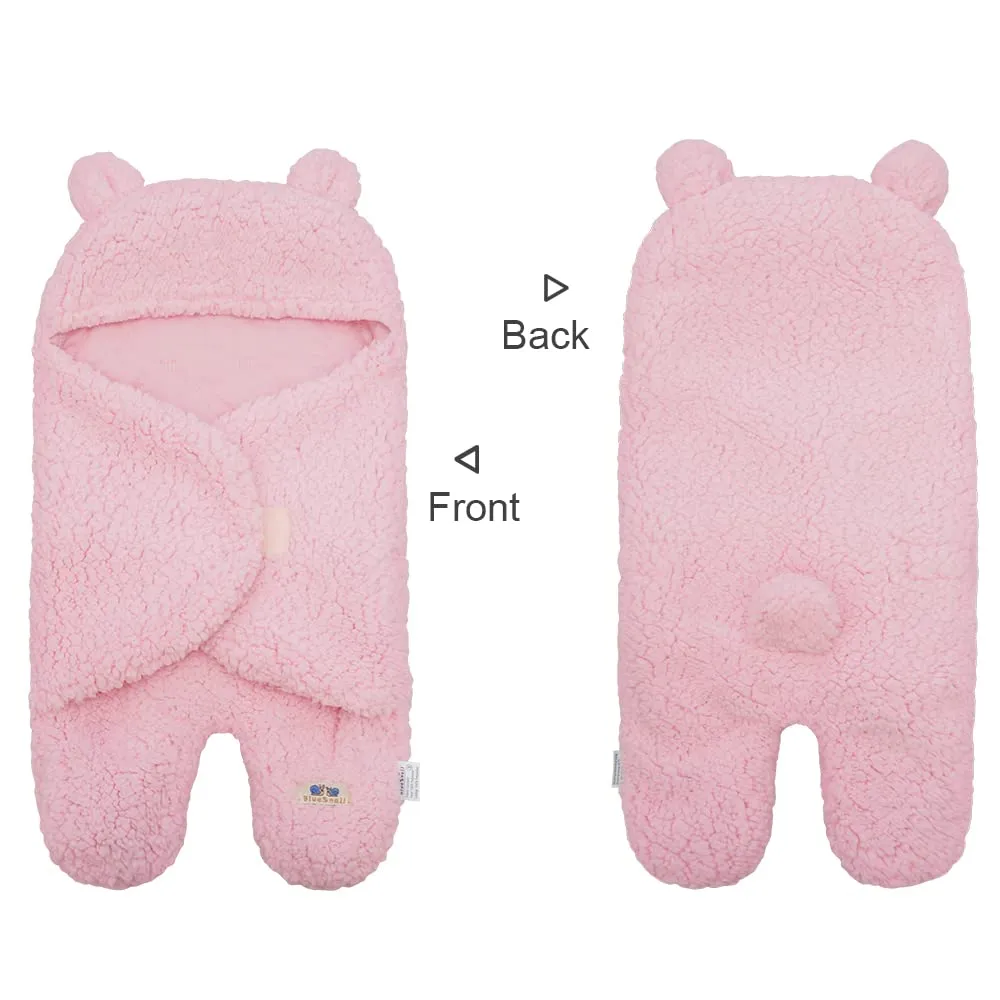 BlueSnail Newborn Receiving Blanket Baby Sleeping Wrap Swaddle(Pink)