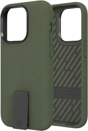 BodyGuardz Motus MagSafe for iPhone 14 Pro Case, Rugged Shockproof Technology, 14FT Military Grade Drop Protection, Vertical Self Stand, Compatible with MagSafe - Green