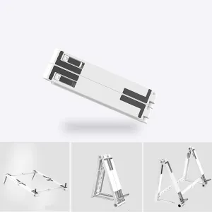 BoxWave Stand and Mount Compatible with Prestigio Smartbook 141 C7 - Pocket Aluminum Stand 3-in-1, Portable Multi Angle Viewing Riser - Metallic Silver