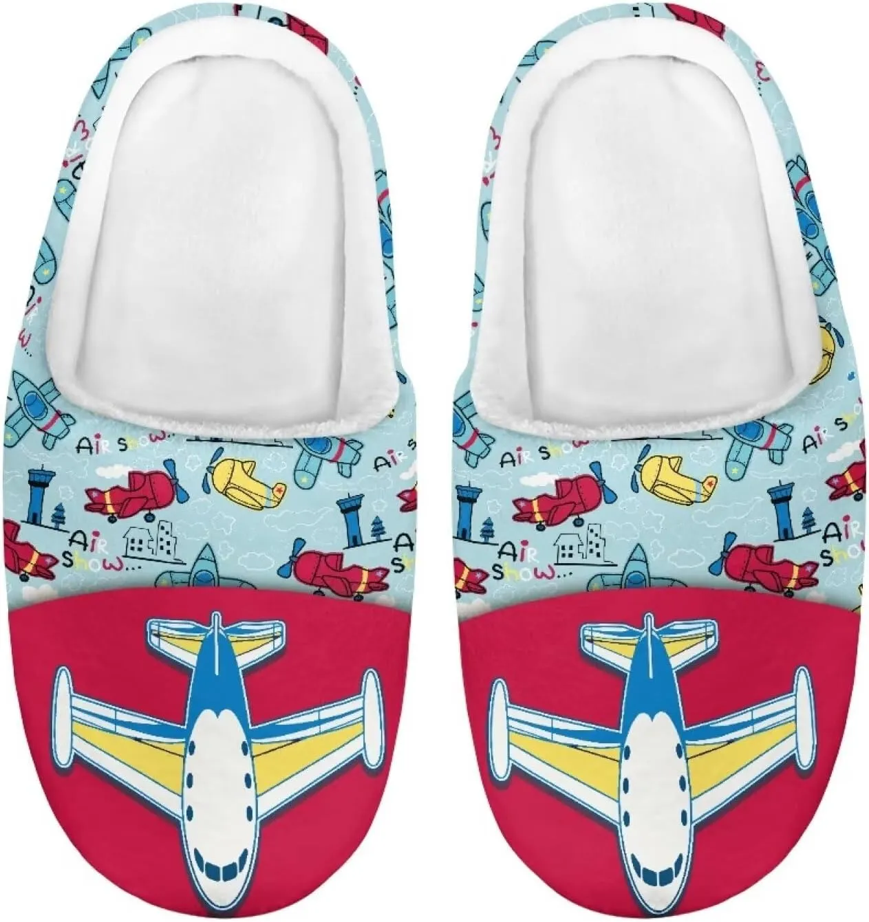 Boys Girls Slippers Plush Warm House Shoes Breathable Kids Flannel Fuzzy Slippers Winter Non Slip Indoor Cotton Shoes US 9-15