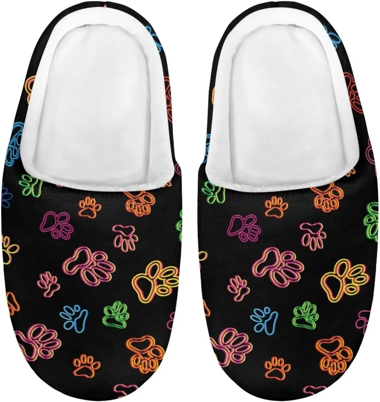 Boys Girls Slippers Plush Warm House Shoes Breathable Kids Flannel Fuzzy Slippers Winter Non Slip Indoor Cotton Shoes US 9-15