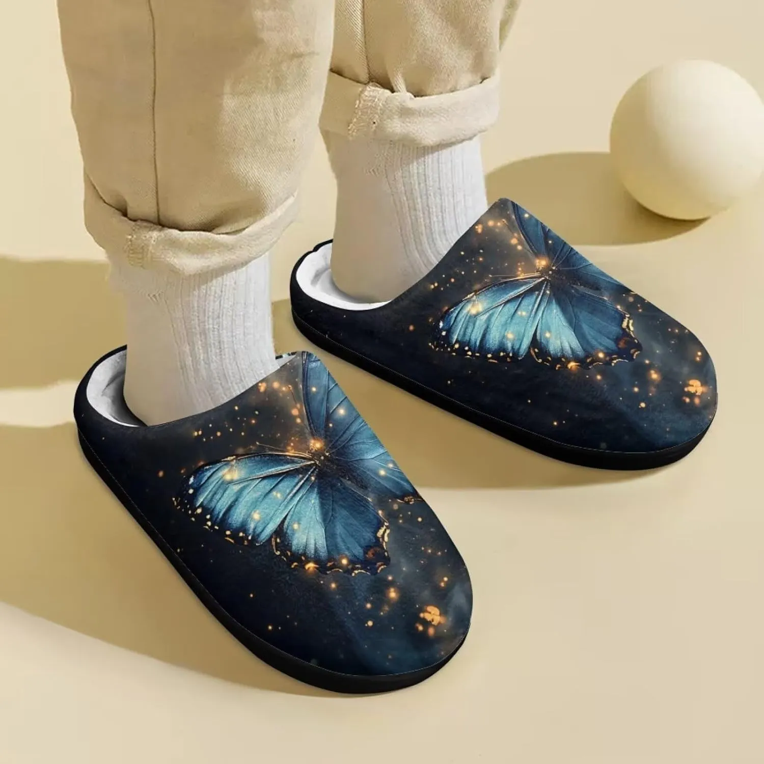 Boys Girls Slippers Plush Warm House Shoes Breathable Kids Flannel Fuzzy Slippers Winter Non Slip Indoor Cotton Shoes US 9-15