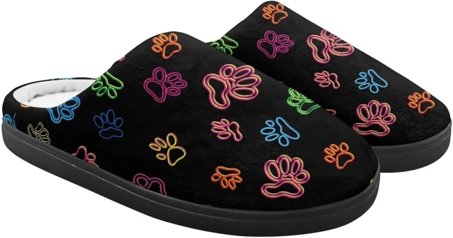Boys Girls Slippers Plush Warm House Shoes Breathable Kids Flannel Fuzzy Slippers Winter Non Slip Indoor Cotton Shoes US 9-15