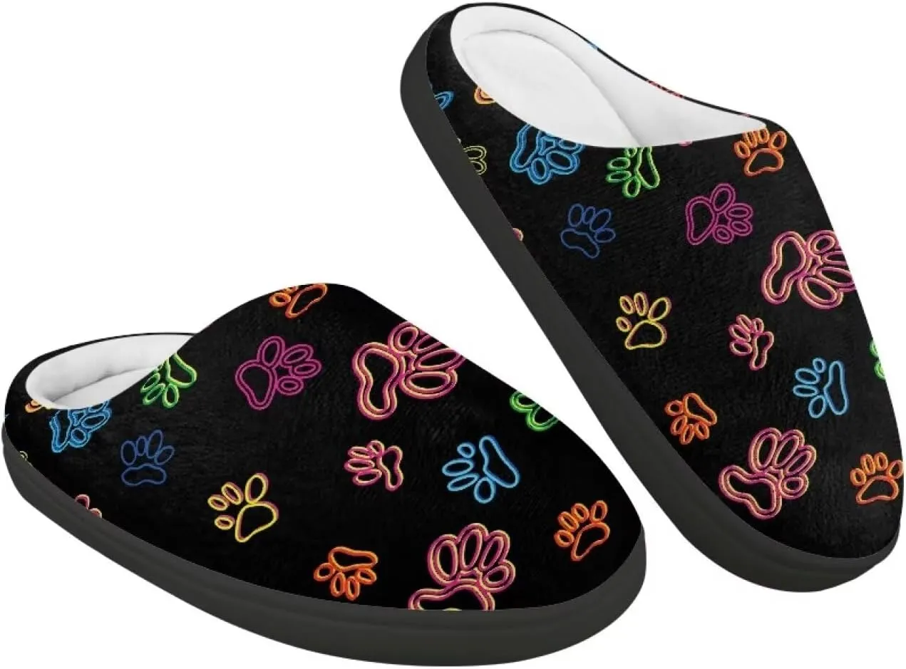 Boys Girls Slippers Plush Warm House Shoes Breathable Kids Flannel Fuzzy Slippers Winter Non Slip Indoor Cotton Shoes US 9-15