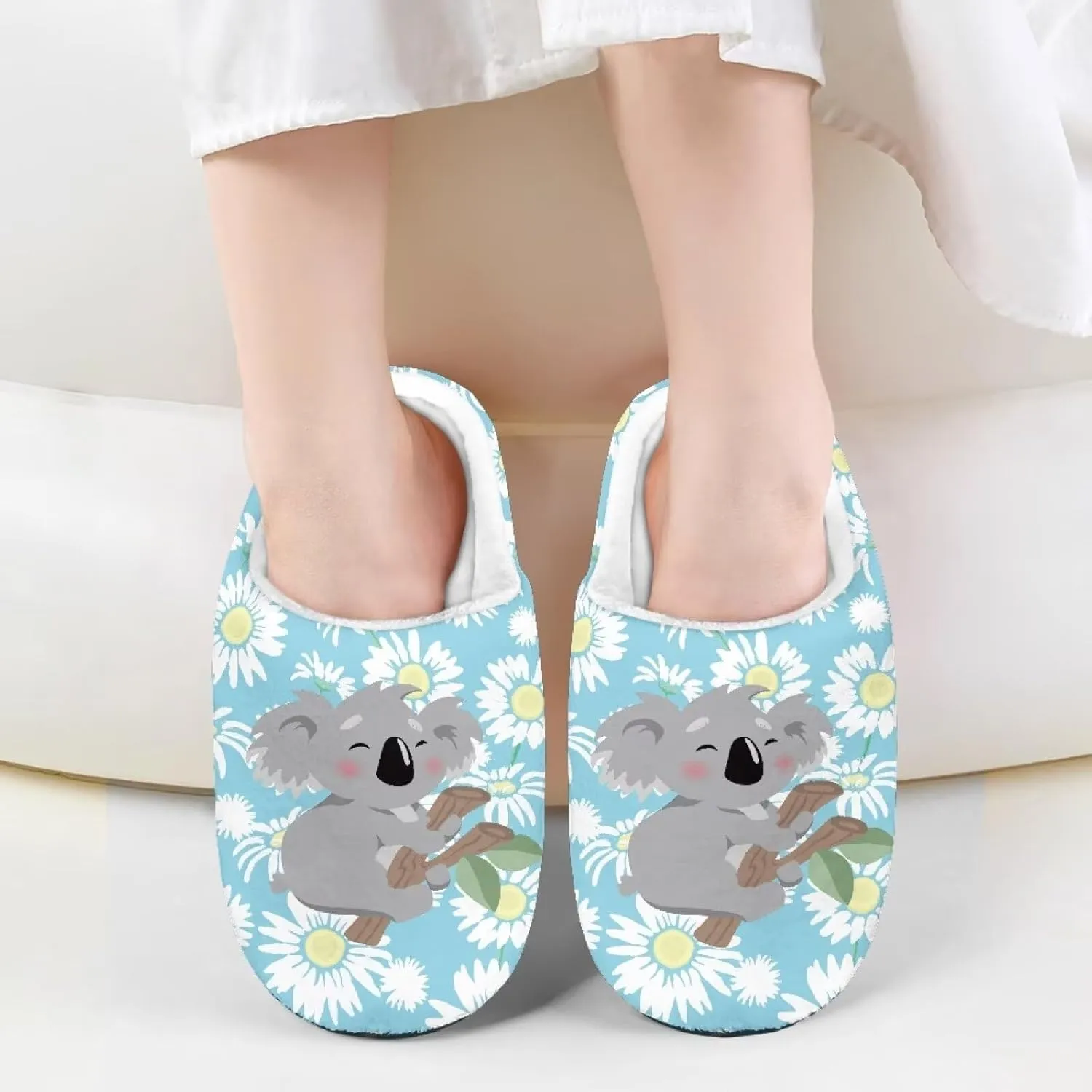 Boys Girls Slippers Plush Warm House Shoes Breathable Kids Flannel Fuzzy Slippers Winter Non Slip Indoor Cotton Shoes US 9-15