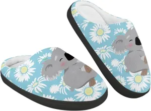 Boys Girls Slippers Plush Warm House Shoes Breathable Kids Flannel Fuzzy Slippers Winter Non Slip Indoor Cotton Shoes US 9-15