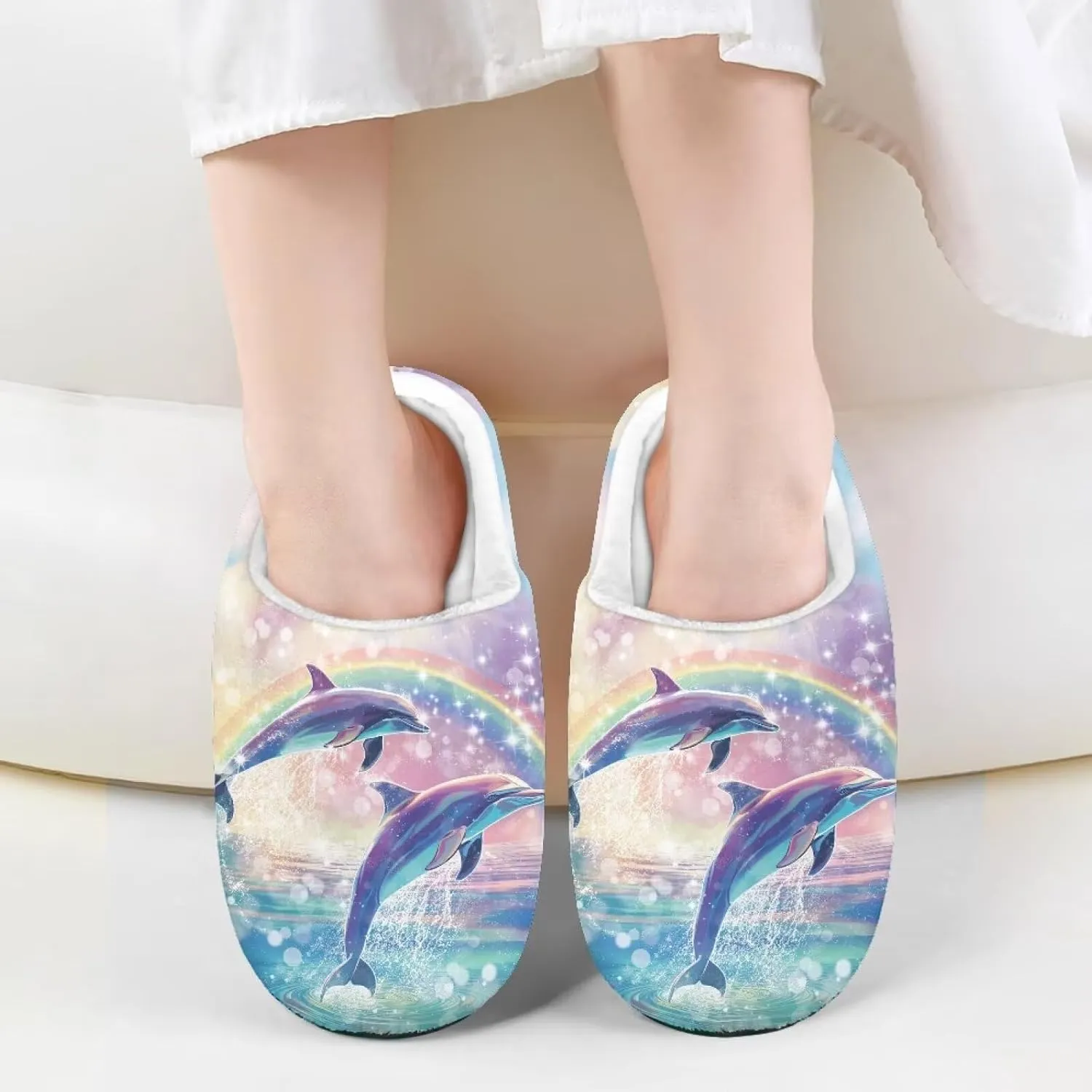 Boys Girls Slippers Plush Warm House Shoes Breathable Kids Flannel Fuzzy Slippers Winter Non Slip Indoor Cotton Shoes US 9-15
