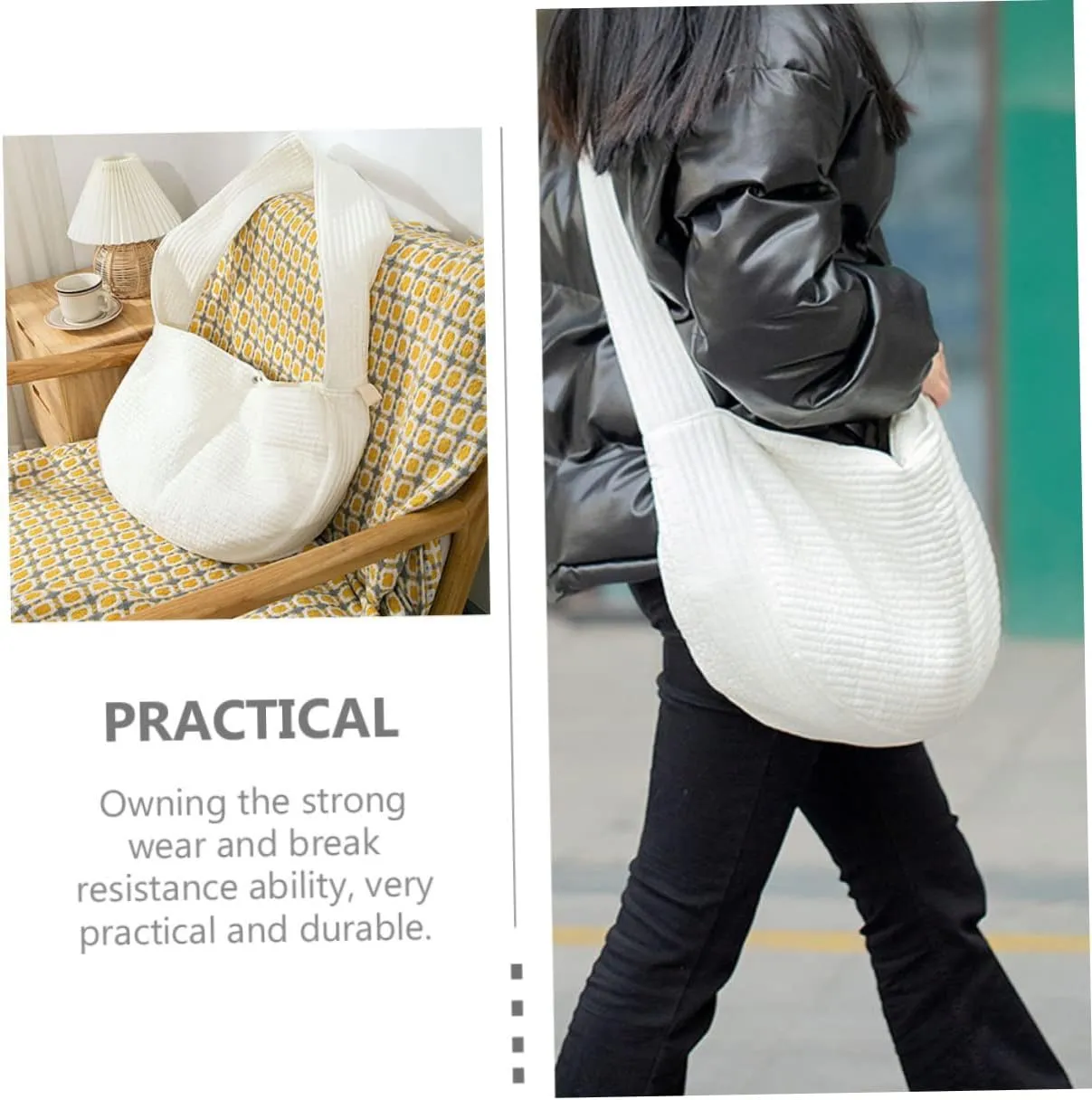 Breathable Canvas Pet Carrier Bag for Kittens Puppies Cross-Body Outdoor Pet Carrying Pouch Comfortable and Lightweight Kitten Storage Bag