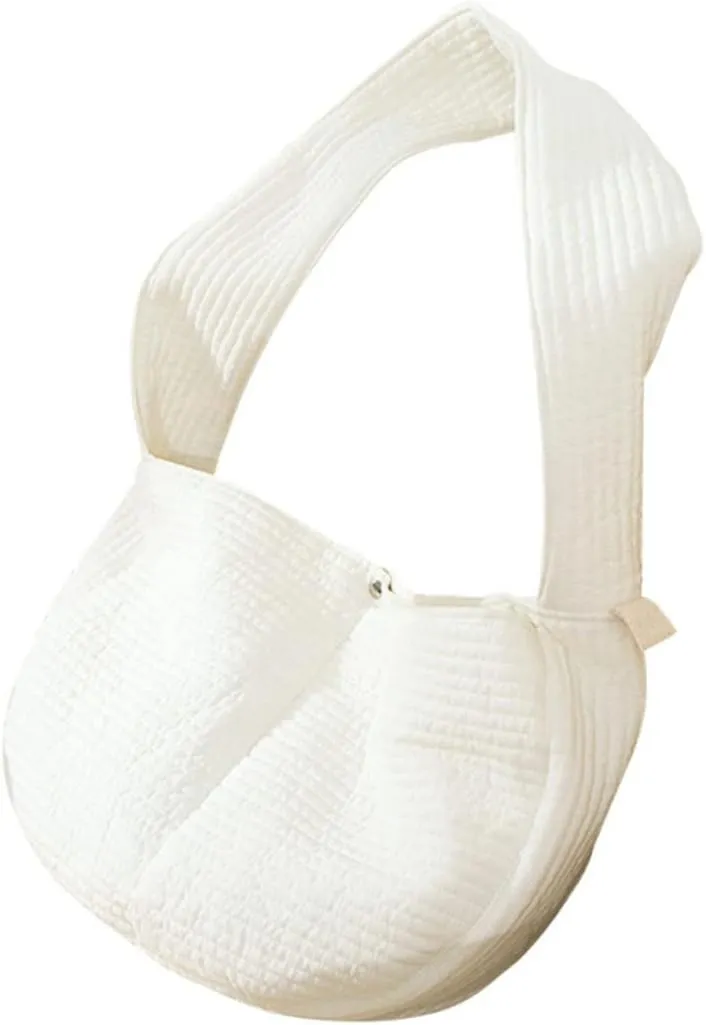 Breathable Canvas Pet Carrier Bag for Kittens Puppies Cross-Body Outdoor Pet Carrying Pouch Comfortable and Lightweight Kitten Storage Bag
