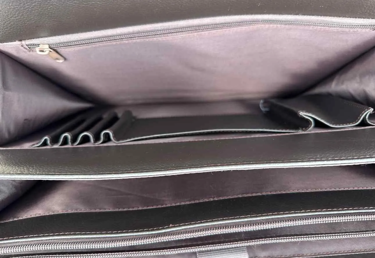 BriefCase | Brown Best-price offer Trustworthy transactions Laptop Leather Bag