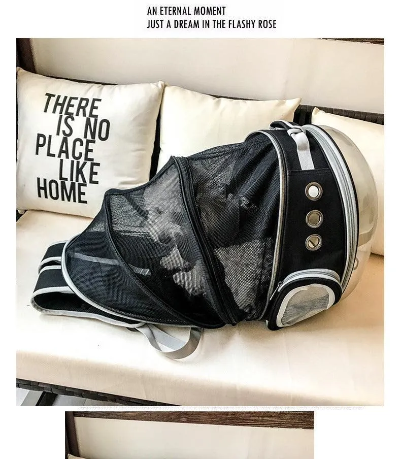 Bubble Pet Sightseeing Backpack: Portable And Stylish Carrier For Small Animals
