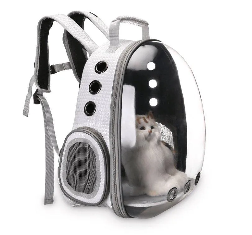 Bubble Pet Sightseeing Backpack: Portable And Stylish Carrier For Small Animals
