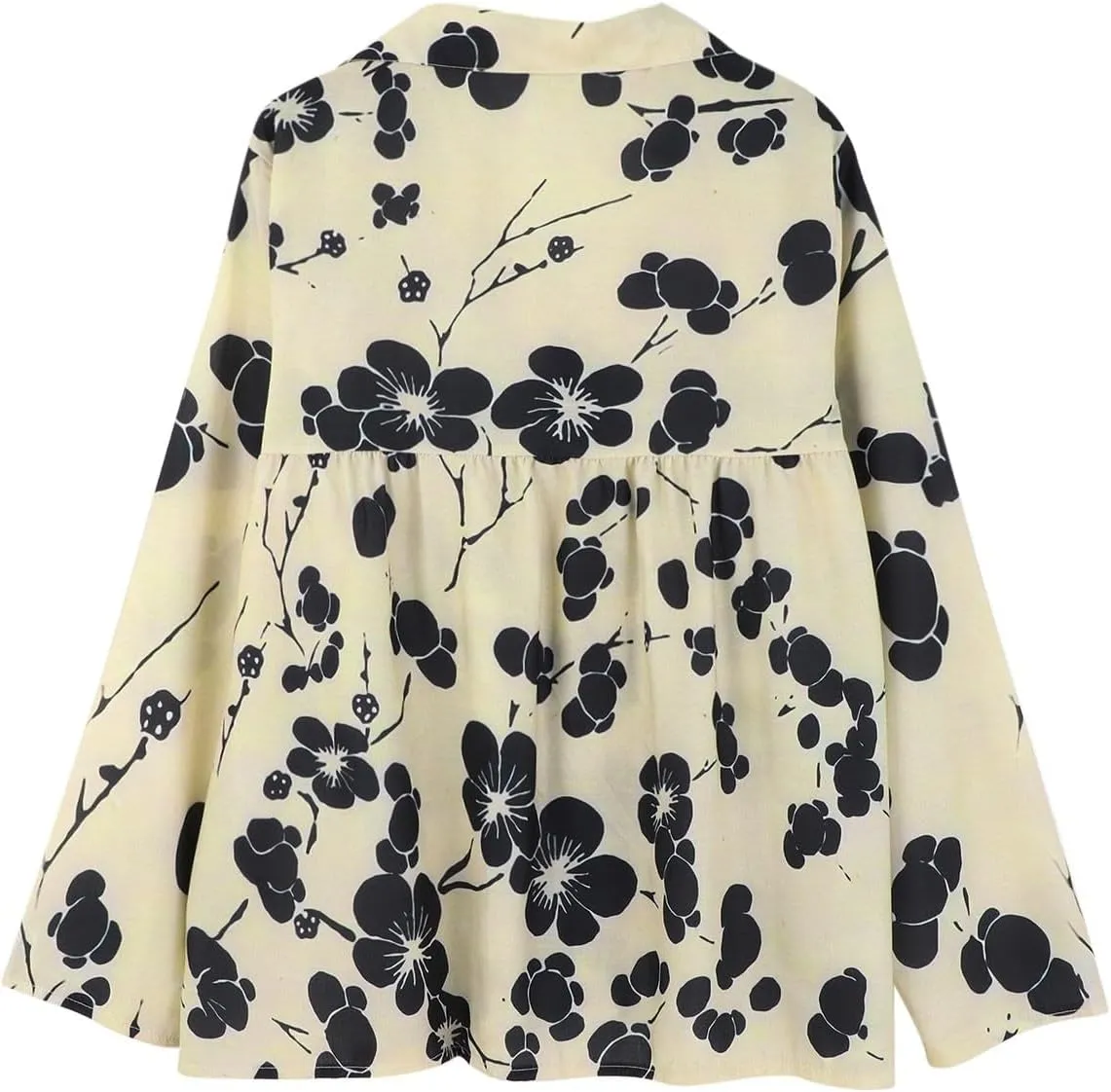 Button Down Shirts for Women Natural Autumn Fragrant Fabric Shirt Black Blouse Button Up Shirt Women Button Up Shirt