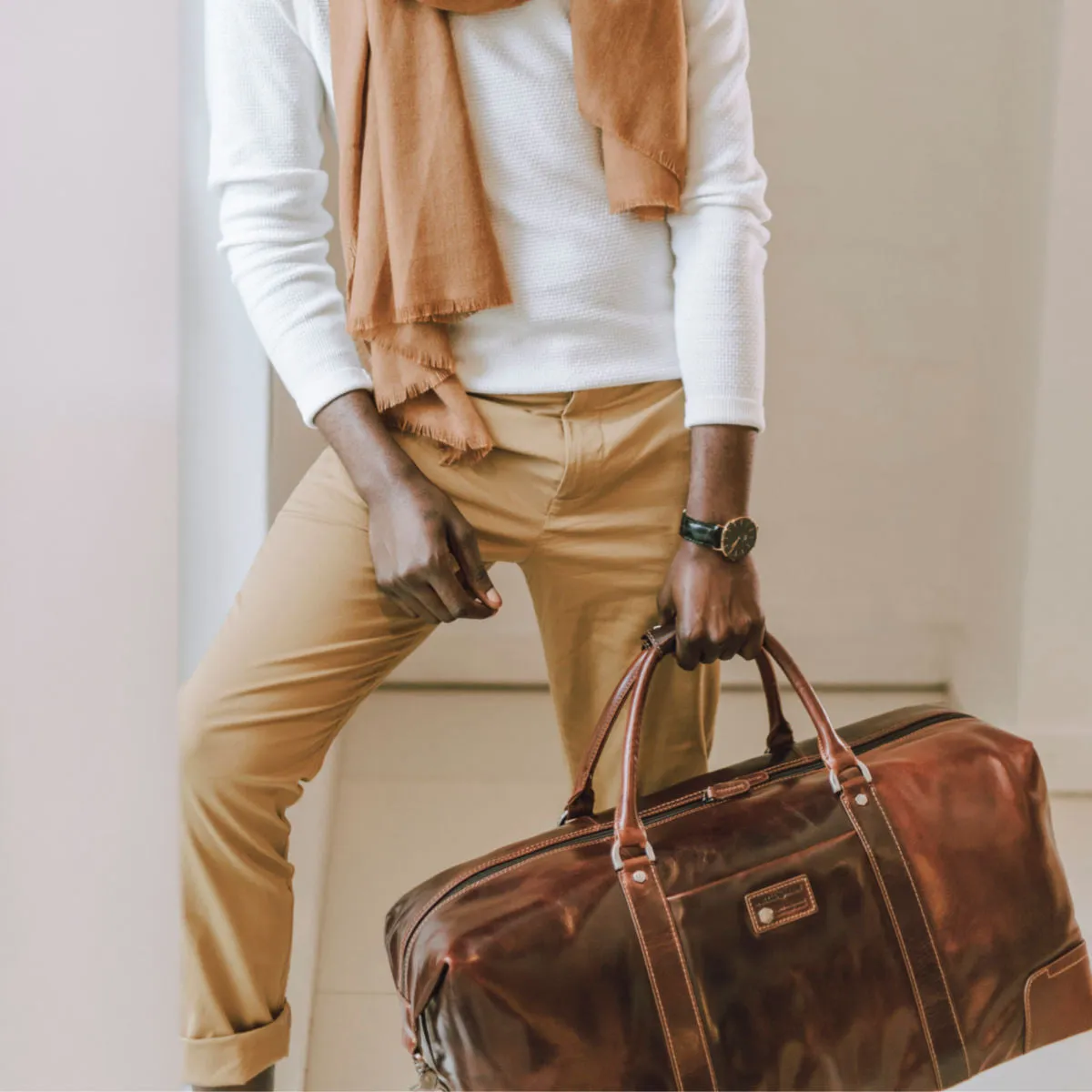Cabin Wheeled Holdall 55cm, Tobacco