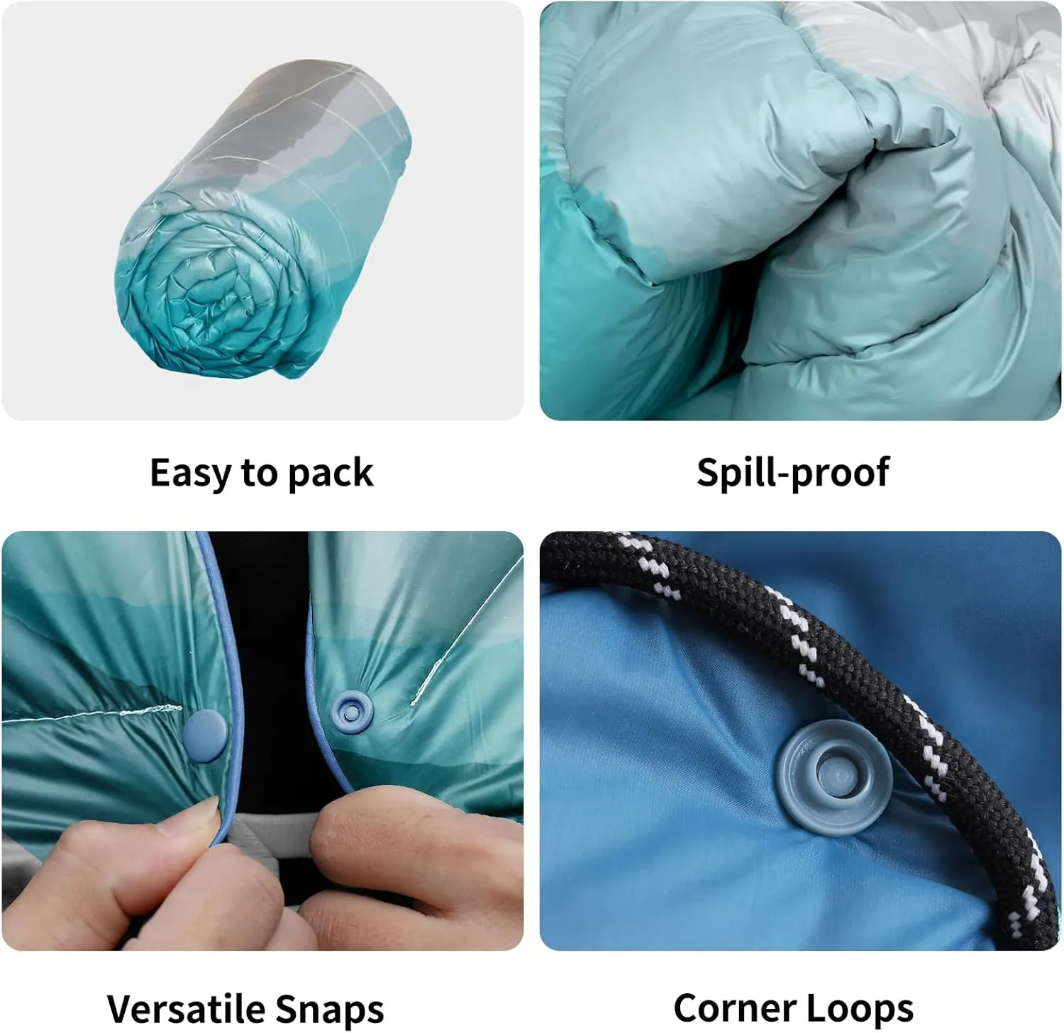 Camping Blanket, Packable Puffy Blankets Lightweight Windproof Waterproof for Outdoors,Hiking, Backpacking,Beach,Car,Picnic,Stadium