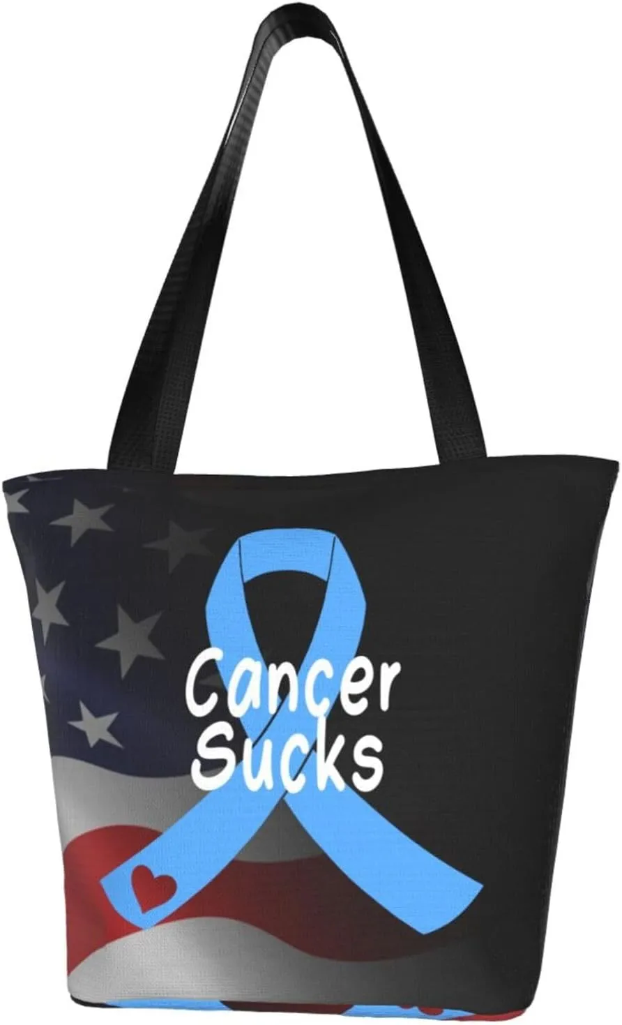 Cancer Sucks Diabetes Awareness Fashion Shoulder Bag Large Capacity For Man Or Woman