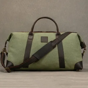 Canvas Leather Travel Bag