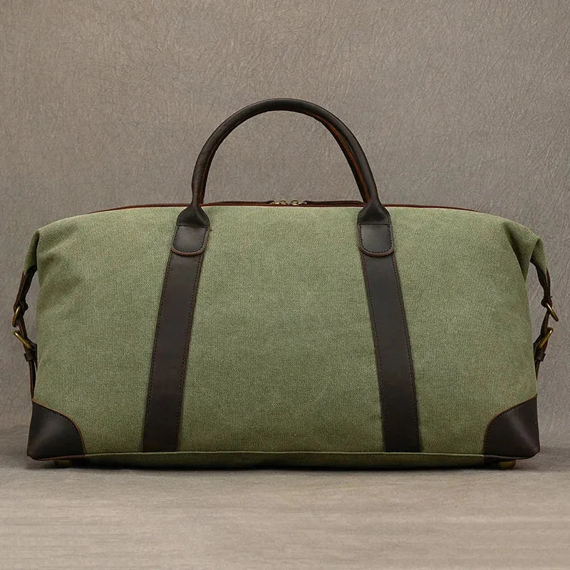 Canvas Leather Travel Bag