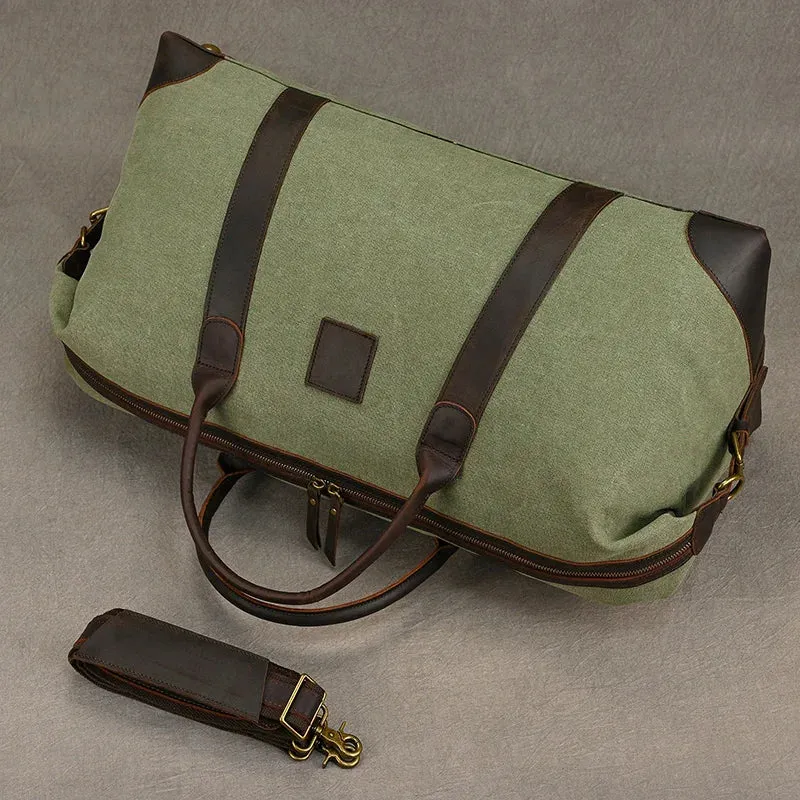 Canvas Leather Travel Bag