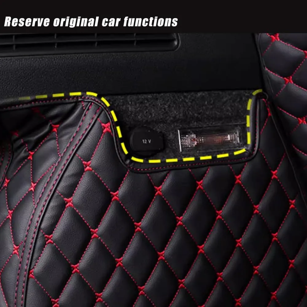 Car Boot Mat for Ford Kuga (CX482) Titanium/X/ST Line 2019 2020 2021 2022, Boot Trunk Mat Liner Non Slip Protector Protects Vehicle Carpet,1-F Beige