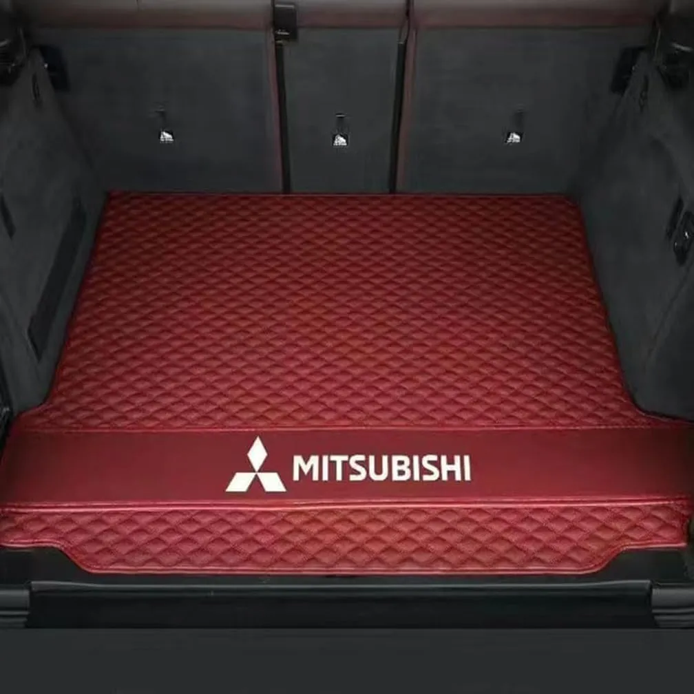 Car Boot Mats, for Mitsubishi Mirage G4(A1O) 2013-2019 Rear Trunk Storage Cargo Anti-Scratch Protector Tray Cover Liner, Auto Accessories,D-Red