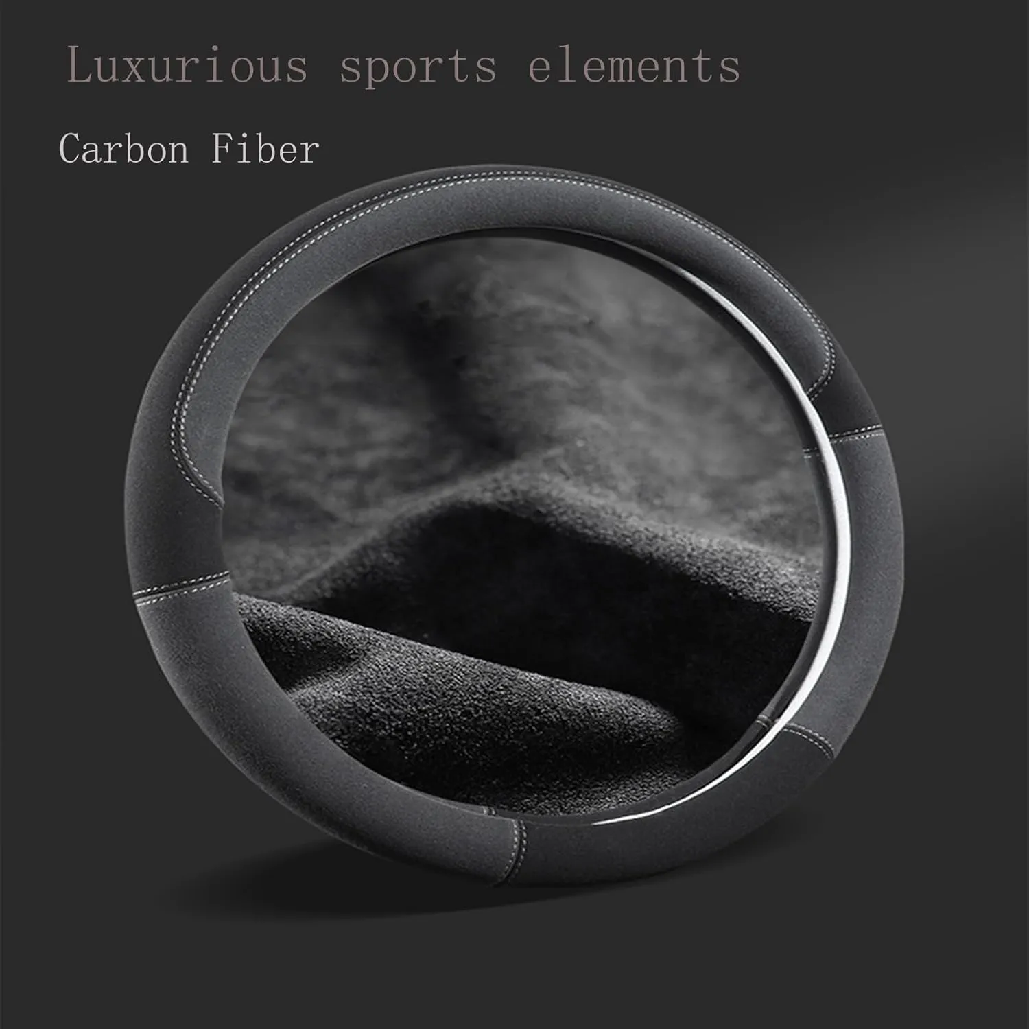 Car Steering Wheel Covers for Maxus e-Deliver 3/e-Deliver 5/e-Terron 9/Euniq 5/Euniq 6/Euniq 7, Comfortable and Non-Slip car Steering Wheel Protective Cover, Interior Accessories