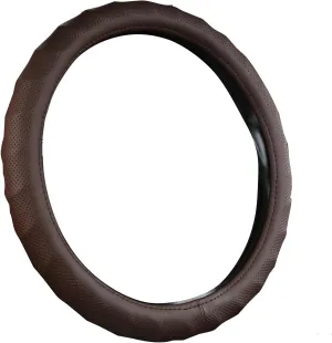 Car Steering Wheel Covers for Opel Agila/Ascona/Commodore/Kadett/Kapit?n/Manta, Anti-Slip Odorless Steering Wheels Protective Cover, Automotive Interior Accessories,C-Brown