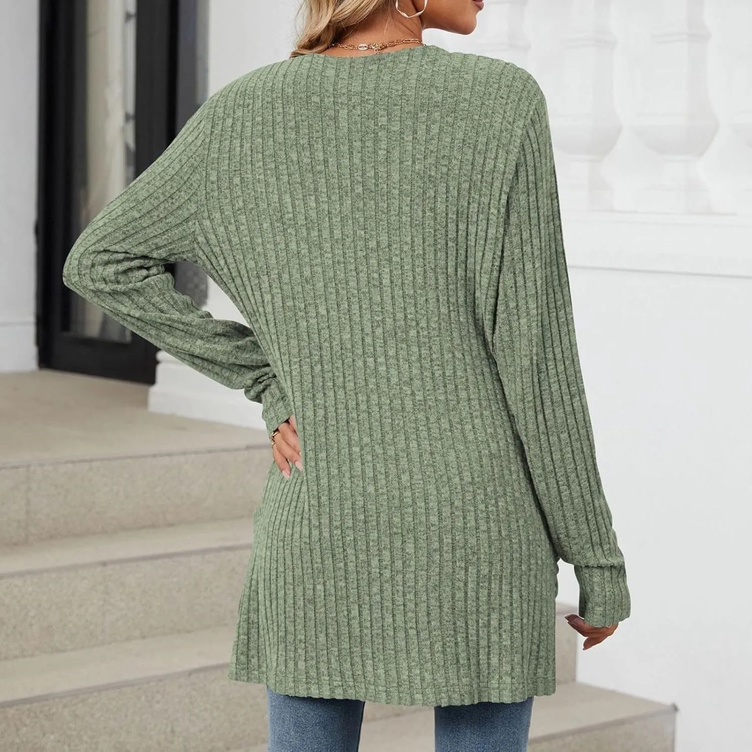 Cardigan Sweaters for Women Long Sleeve Casual Knit Open Front Cardigans Lightweight Fall Fashion Going Out Coats