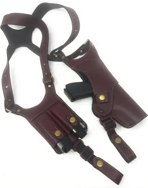 Cardini Leather Premium Shoulder Holsters for Concealed Carry, S&W J Frame, Taurus 605, 642 Airweight, 38 Special