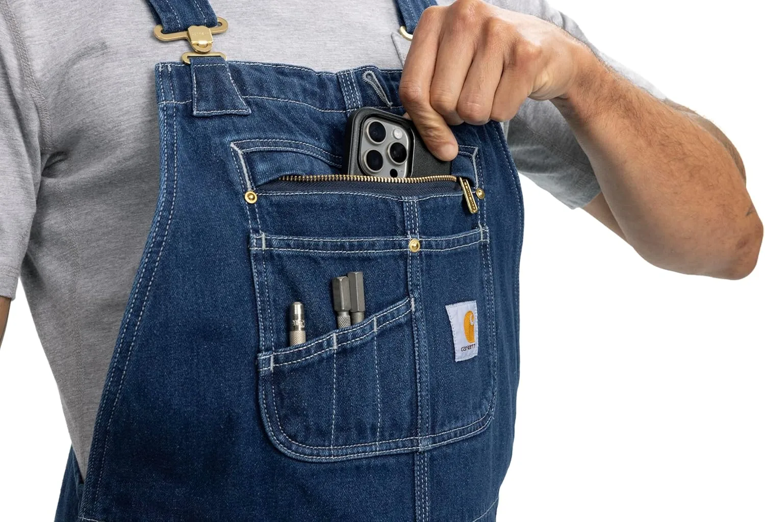 Carhartt Men's Loose Fit Denim Bib Overall