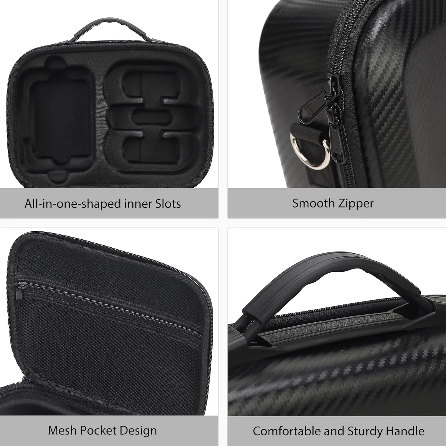 Carrying Case for DJI Neo Combo, Portable PU Leather Shoulder Bag Travel Case for DJI Neo Combo, Compatible with RC-N3/N2, Neo Battery, Charging Hub and other Accessories, Striped