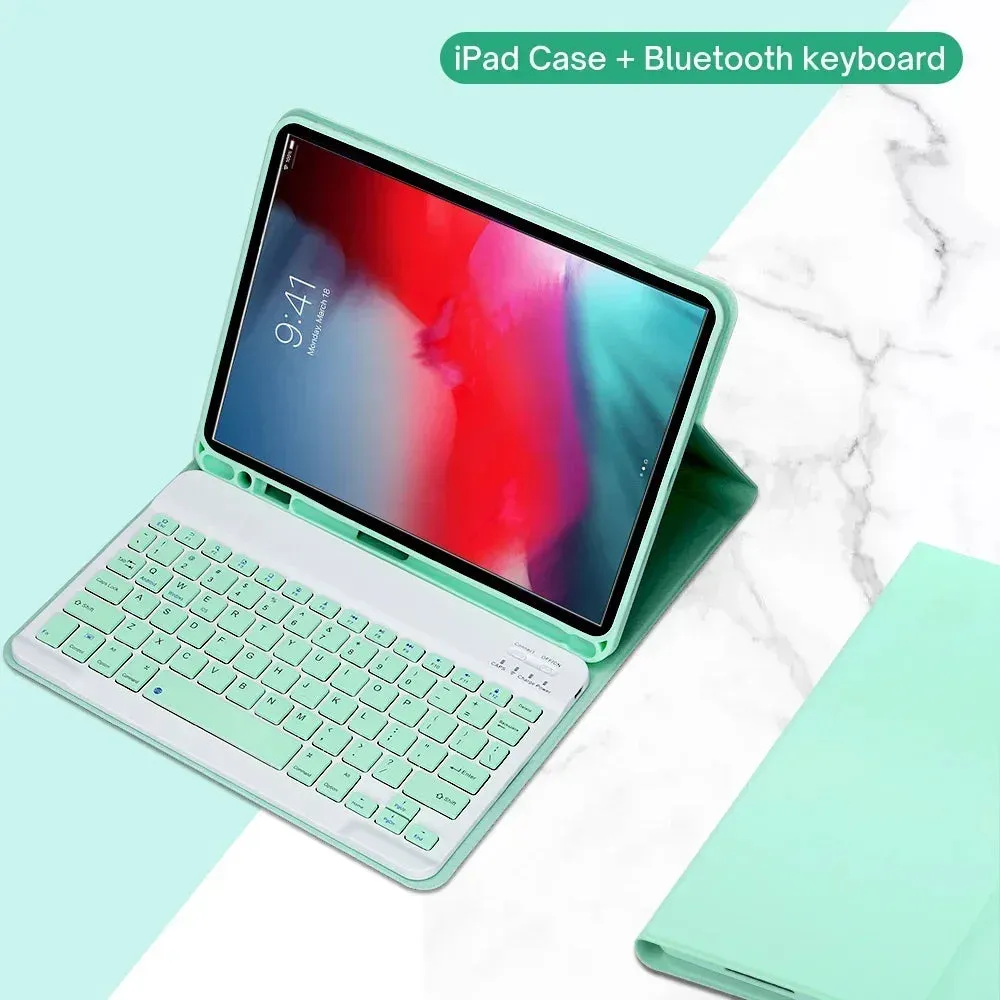 Case For iPad 10.2" 9th 8th 7th Generation, Keyboard Tablet Cover for iPad For iPad Air 10.5"(3rd Gen) Pro 10.5 inch 10.2 Inch