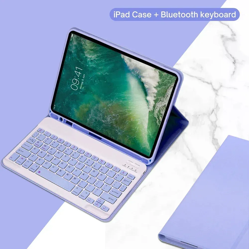Case For iPad 10.2" 9th 8th 7th Generation, Keyboard Tablet Cover for iPad For iPad Air 10.5"(3rd Gen) Pro 10.5 inch 10.2 Inch