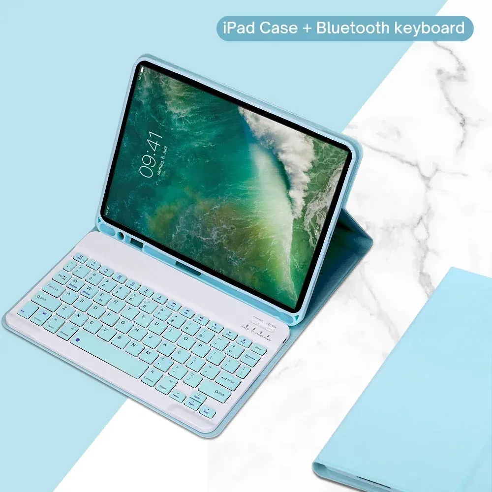 Case For iPad 10.2" 9th 8th 7th Generation, Keyboard Tablet Cover for iPad For iPad Air 10.5"(3rd Gen) Pro 10.5 inch 10.2 Inch