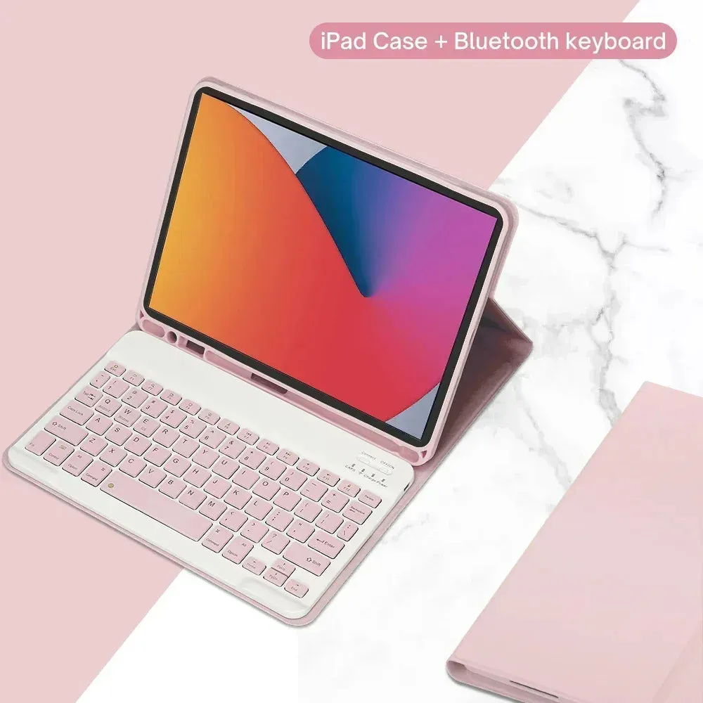 Case For iPad 10.2" 9th 8th 7th Generation, Keyboard Tablet Cover for iPad For iPad Air 10.5"(3rd Gen) Pro 10.5 inch 10.2 Inch