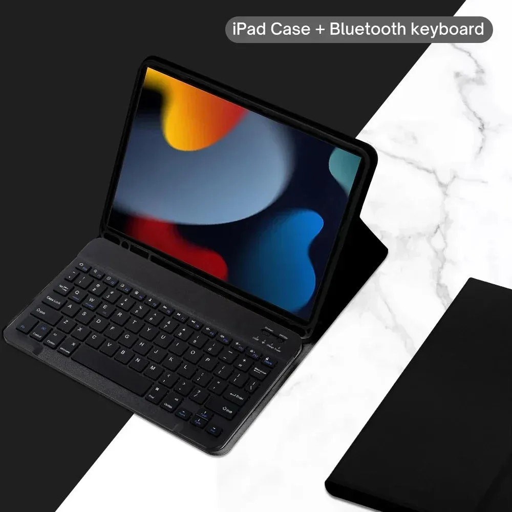 Case For iPad 10.2" 9th 8th 7th Generation, Keyboard Tablet Cover for iPad For iPad Air 10.5"(3rd Gen) Pro 10.5 inch 10.2 Inch