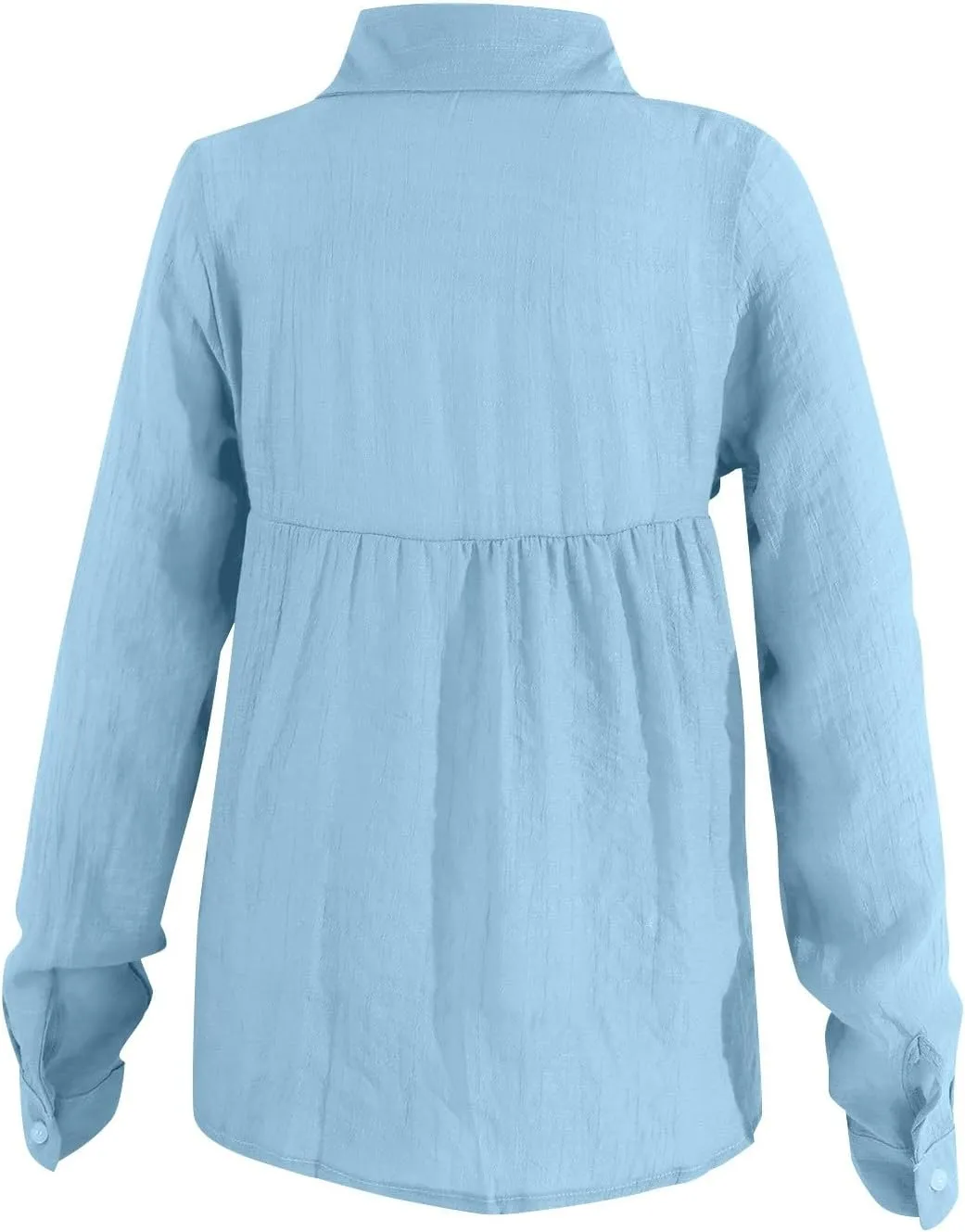 Casual V Neck Button Down Shirts for Women Fragrant Fabric Shirt Womens Tops Casual Boho Clothes for Women Linen