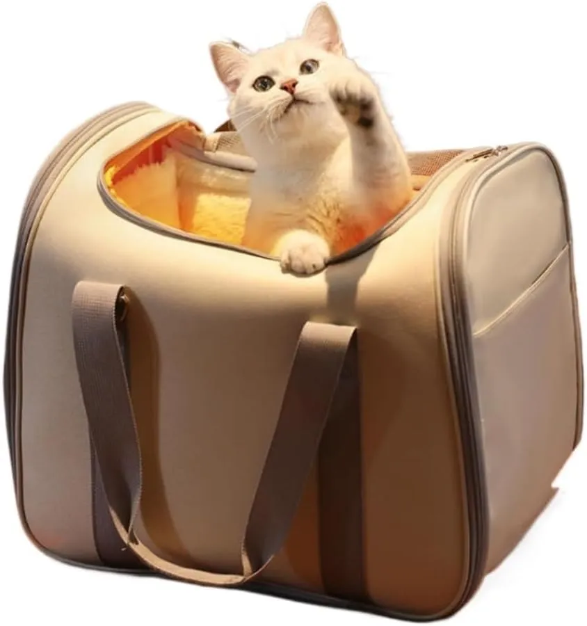 Cat and Dog Bags Cat Bag, Portable Backpack, Shoulder Handbag, Winter Warm Plus Velvet Cat Bag, Dual-Purpose Cat Nest Pet Bag Pet Travel Bags