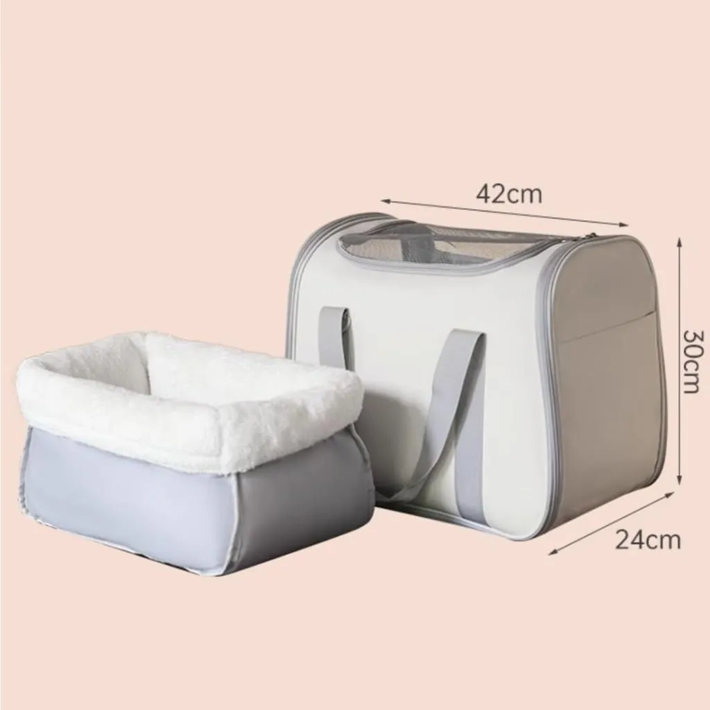 Cat and Dog Bags Cat Bag, Portable Backpack, Shoulder Handbag, Winter Warm Plus Velvet Cat Bag, Dual-Purpose Cat Nest Pet Bag Pet Travel Bags