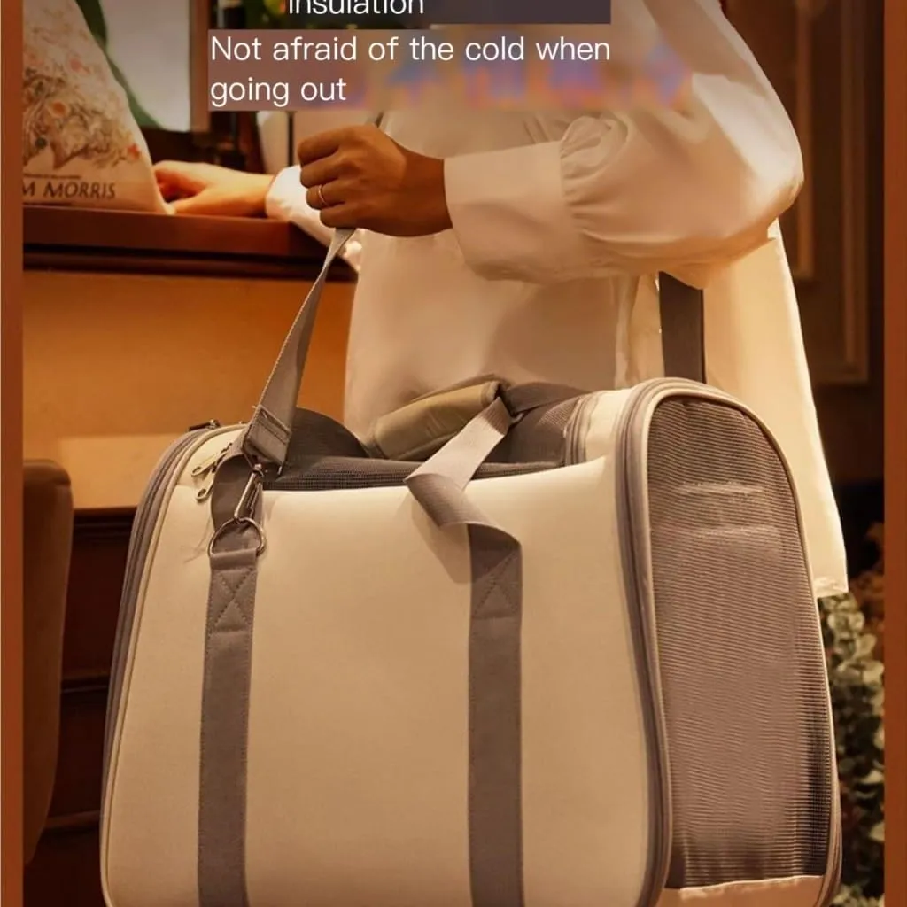 Cat and Dog Bags Cat Bag, Portable Backpack, Shoulder Handbag, Winter Warm Plus Velvet Cat Bag, Dual-Purpose Cat Nest Pet Bag Pet Travel Bags
